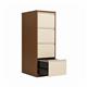 Bisley 4 Drawer Filing Cabinet Lockable 470x622x1321mm Coffee/Cream BS4EC/C