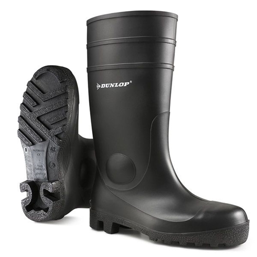 Buy Dunlop Protomaster Full Safety Wellington PVC Waterproof Boots 1 Pair Black 06.5 142PP06.5
