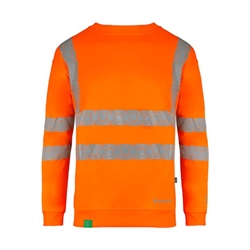Beeswift Envirowear High Visibility Sweatshirt Orange S EWCSSORS