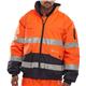 Beeswift Europa High Visibility Bomber Jacket Orange/Navy Blue 2XL EBJORN2XL