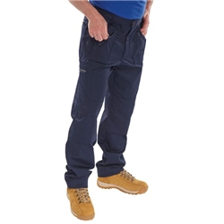Beeswift Click Action Work Trousers Navy Blue 34S AWTN34S