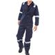 Beeswift Burgan Boilersuit Fire Retardant Anti-Static Navy Blue 38 CFRASBBSN38