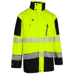 Beeswift Deltic High Visibility Two Tone Jacket Saturn Yellow/Navy Blue S BSDJTTSYNS
