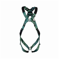 MSA V-Form Full Body Back Chest D-Ring Qwik-Fit Safety Harness Green L MSA10206041