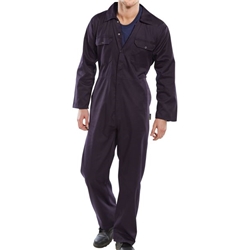 Beeswift Click Polycotton Regular Boilersuit Navy Blue 42 RPCBSN42