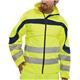 Beeswift Eton High Visibility Soft Shell Jacket Saturn Yellow/Navy Blue 2XL ET40SY2XL