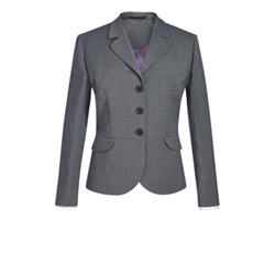 Brook Taverner Sophisticated Susa Ladies Tailored Fit Jacket Light Grey UK 20 Regular 2179G