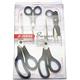 Judge JZ445 Set of 4 Scissors, Right Handed Scissors with Soft Grip Handles