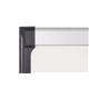 Bi-Office Provision Magnetic Whiteboard; Lacquered Steel Surface; Aluminium And Black Plastic Frame; 1800x1200mm