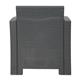 Bolero PP Armchair and Table Wicker Set Grey