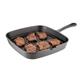 Vogue Square Cast Iron Ribbed Skillet Pan 24cm
