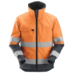 Snickers 1138 Core High Visibility Insulated Jacket Class 3 Orange/Steel Grey Small [Regular]