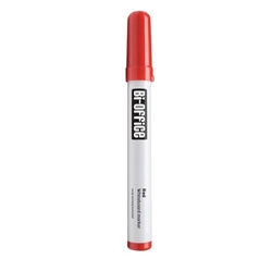 Bi-Office Drywipe Markers; Red; Box of 10