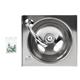 Basix Stainless Steel Knee Operated Hand Wash Basin
