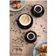 Olympia Cafe Flat White Cup Black - 170ml (12 Pack)