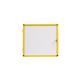 Bi-Office Ultrabrite Display Case; Cork Surface; Lockable Acrylic Door; Yellow Aluminium Frame; 940x1288mm - 16x A4