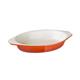 Vogue Orange Oval Cast Iron Gratin 650ml