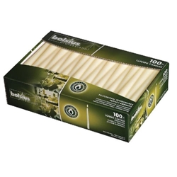 Bolsius Tapered Candles 10 Inch Ivory 7 Hour Burn 100's