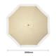 Bolero Sicily Round Striped Parasol 2.5m Diameter