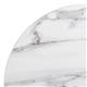 Bolero Pre-drilled Round Table Top Marble Effect 600mm