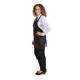 Whites V Neck Service Apron Black