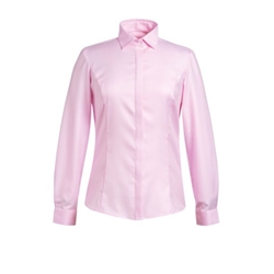 Brook Taverner Prosecco Long Sleeve Blouse Pink UK 16 Regular 2283F