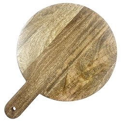 Olympia Round Handled Display Stand Mango Wood with Metal Legs 400x300x80mm