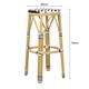 Bolero Parisian Style PE Rattan Bar Stools Black  (2 Pack)