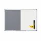 Bi-Office Maya Magnetic Combination Board; Grey Felt And Lacquered Steel Drywipe Surface; Aluminium Frame; 1800x1200mm