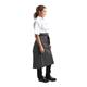 Whites Bistro Apron Black/White Butchers Stripe 900x800mm