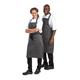 Whites Butchers Stripe Bib Apron Black/White