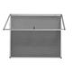 Bi-Office Enclore Fire Retardant Display Case; Grey Fabric Surface; Lockable Acrylic Door; Top Hinged; Aluminium Frame; 953x924mm - 12x A4