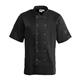 Whites Vegas Unisex Chef Jacket Short Sleeve Black S