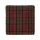 Bolero Dale Low Stools Claret Tartan (2 pack)