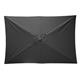 Bolero Seville Square Parasol 2x3m Black