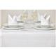 Mitre Luxury Satin Band Napkins Cotton White (10 pack)