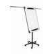 Bi-Office Design Mobile Magnetic Flipchart Easel; Dry-Wipe Lacquered Steel Surface; Aluminium And Black Plastic Frame; 700x1000mm
