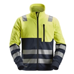 Snickers 8035 High Visibility Class 2 FZ Jacket Yellow/Navy Medium