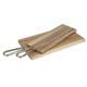 Olympia Rectangular Paddle Board Acacia Wood Metal Handles 615x260x20mm