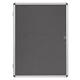 Bi-Office Enclore Display Case; Grey Felt Surface; Lockable Acrylic Door; Aluminium Frame; 1160x981mm - 15x A4