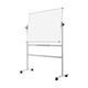 Bi-Office Revolving Whiteboard; Double-Sided Lacquered Steel Surface; Aluminium Structure; 120x90cm