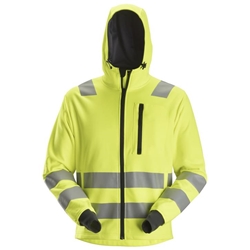 Snickers 8039 High Visibility Class 2/3 Full Zip Hoodie Yellow XL