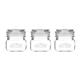 Kilner Square Push Top Jars 250ml (3 Pack)