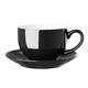 Olympia Cafe Cappuccino Cups Black 340ml (12 Pack)