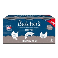 Butchers Joints & Coat Wet Dog Food Tins 6 x 390g