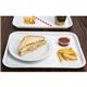 Olympia Kristallon Polypropylene Fast Food Tray White Small 345mm