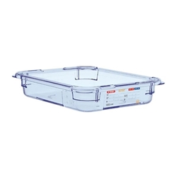 Araven ABS Food Storage Container Blue GN 1/2 65mm