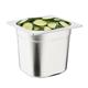 Vogue Stainless Steel Gastronorm Tray Set with Lids 1/6 (6 pack)