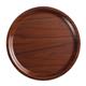 Cambro Mykonos Laminate Round Canteen Tray Walnut 380mm