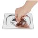 Vogue Stainless Steel Gastronorm Tray Set with Lids 1/6 (4 pack)